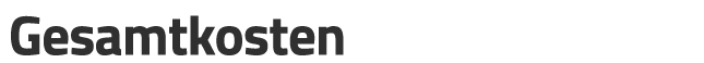 Gesamtkosten