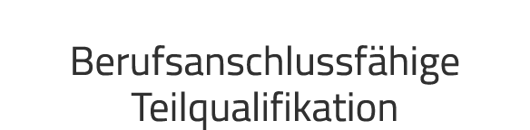 Berufsanschlussf hige Teilqualifikation