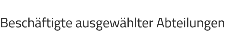 Besch ftigte ausgew hlter Abteilungen