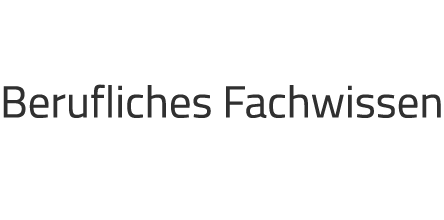 Berufliches ­Fachwissen